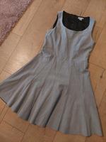 H&M Kleid grau 40 mit Reißverschluss Hessen - Niddatal Vorschau