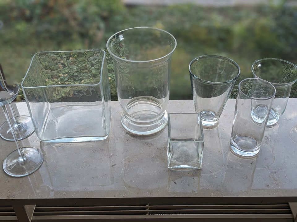 Vasensammlung Blumenvase Vasen-Set aus Glas Vase in Haslach im Kinzigtal