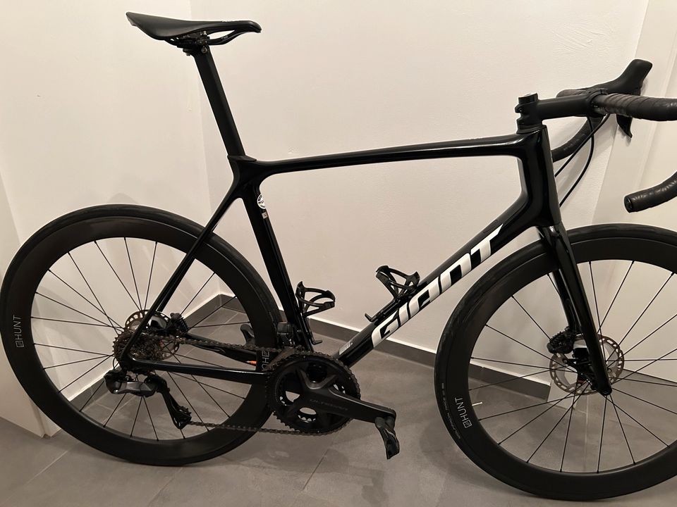 Giant TCR Advanced 0 Disc 2023 Gr. L Black Stages Hunt Carbon in Roth