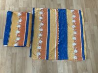 Bettwäsche Blumen 2-teilig, 1,90x1,30 orange blau Wendebettwäsche Bayern - Feucht Vorschau