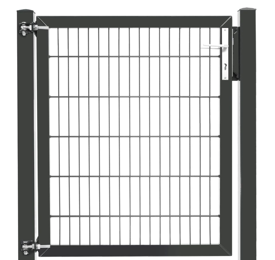 Doppelstabzaun Gitter Zaun + Tor + Montage, Höhe 1,2m, Länge13,5m in Aachen