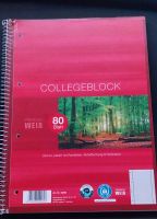 Collegeblock Din A4 80 Blatt Premium Weiß Kariert mit Randlinien Hessen - Schlangenbad Vorschau