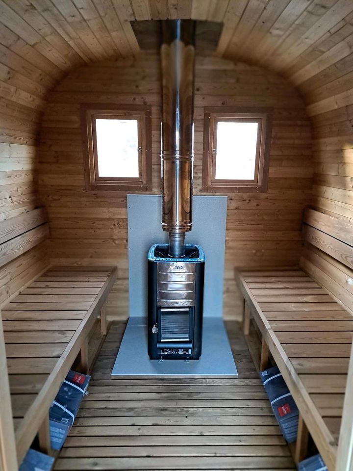 Thermoholz Sauna Quadro 350 cm mit Vorraum in Elsterwerda