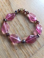 Armband rosa pink lila Herz Glasperlen trachtenschmuck Baden-Württemberg - Hilzingen Vorschau