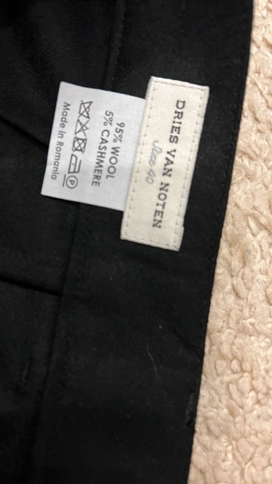 Dries van Noten Damen Hose, Schwarz Gr. 34|36 Bundweite: 40cm in Hamburg