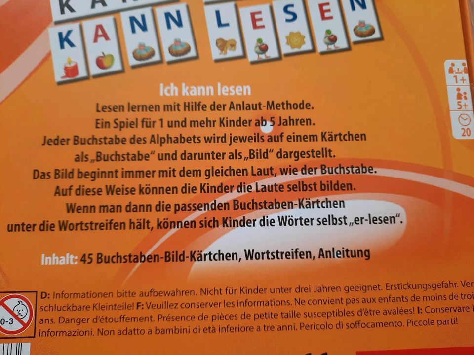 Lesen lernen Buchstaben legen Anlaut Methode Montessori in Aurich