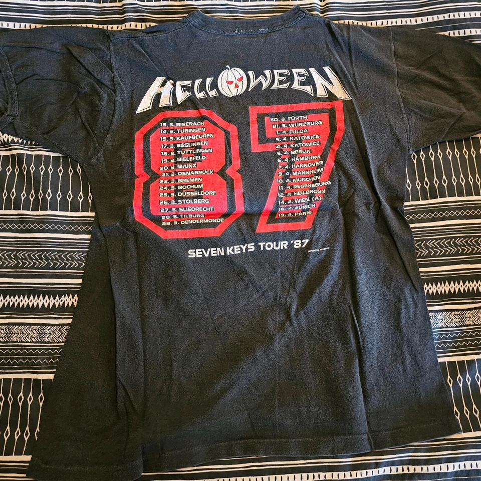 87 Tour Helloween gr M VINTAGE Iron Maiden Manowar Dio Udo Rar in Ingolstadt