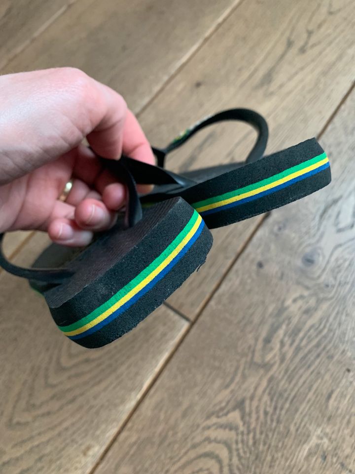 Havaianas Brasil Kinder Flip Flops Gr. 29 - 30 schwarz Unisex in Bocholt