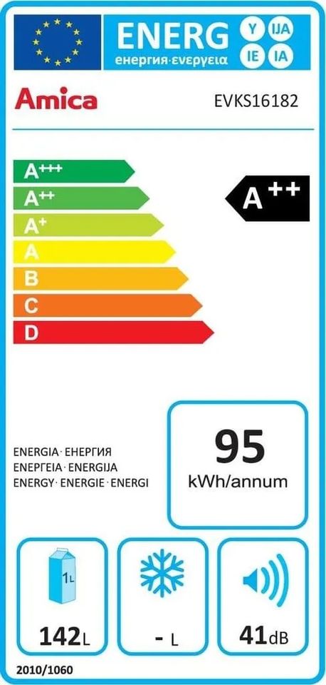 Amica EVKS 16182, Vollraum-Kühlschrank, 880 mm Nische in Berlin