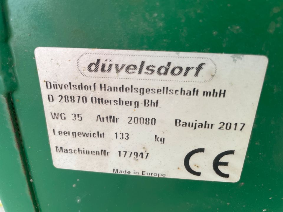 Düvelsdorf WG35 Heckcontainer für Frontlader Transportbox in Tessin