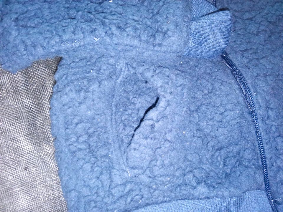 Flauschjacke mit Taschen, blau in Thulendorf