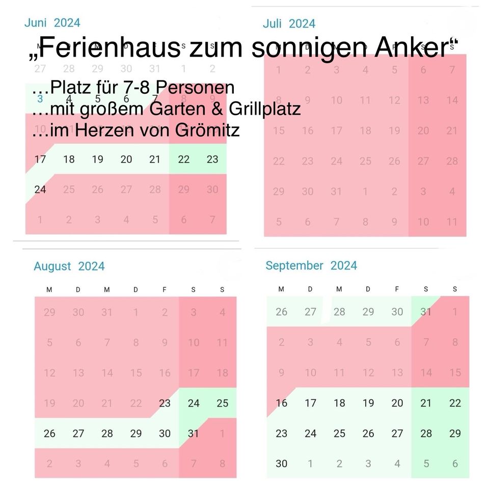 Familien-Auszeit im Ferienhaus Grömitz/Ostsee in Hannover