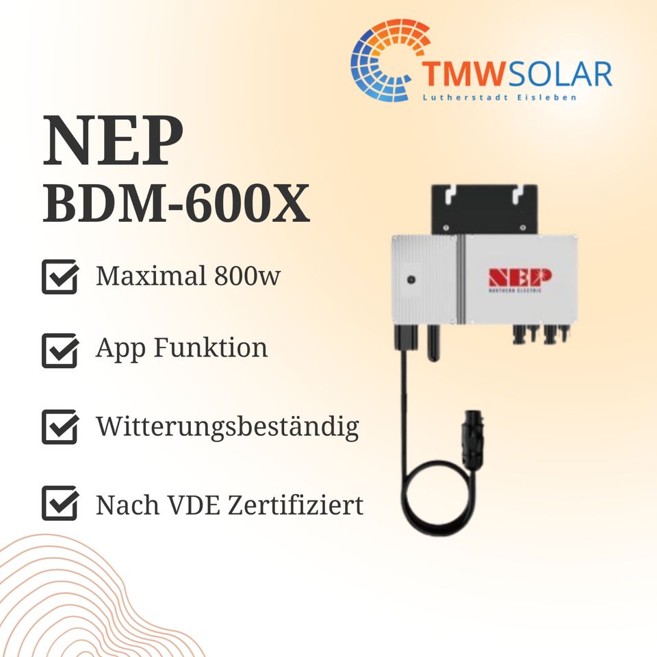 Balkonkraftwerk 810W/600W Photovoltaik Solaranlage Fullblack WIFI in Allstedt