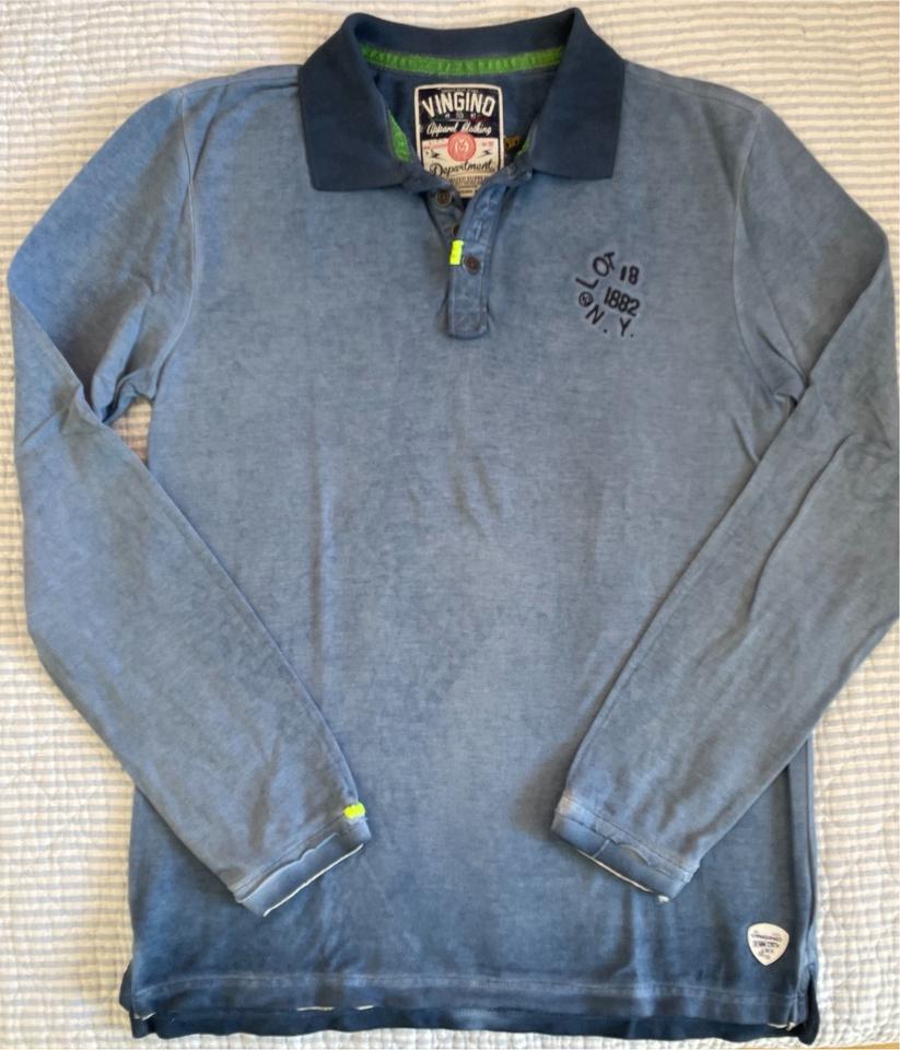 Vingino Shirt Poloshirt 16 Gr.170/176, jeans-Blau, Vintage-Look in Leverkusen