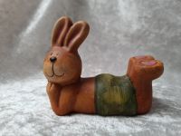 Ostern - Osterhase - liegend - 8 x 3 x 7,5 cm - Keramik Hessen - Pfungstadt Vorschau