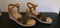 ESPRIT Keilsandaletten, Sandalen mit Keilabsatz, neu, khaki/braun Baden-Württemberg - Filderstadt Vorschau