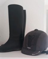 Reithelm+Leder-Reitstiefel Gr. 34 Saarland - St. Wendel Vorschau