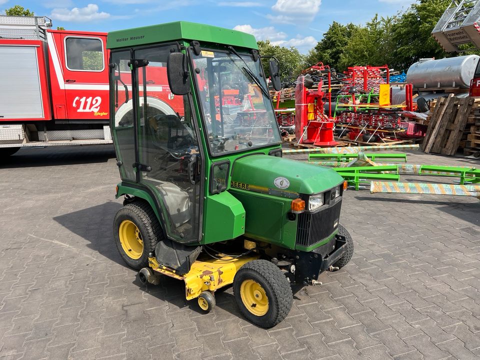 John Deere 455 415 Traktor Kabine Mäher Aufsitzmäher Rasentraktor in Osterweddingen