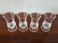 4 Schnapsgläser aus Glas, transparent Hessen - Fritzlar Vorschau