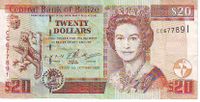 BELIZE - 5 und 20 Dollar Banknote - Queen Elizabeth II Thüringen - Sonneberg Vorschau