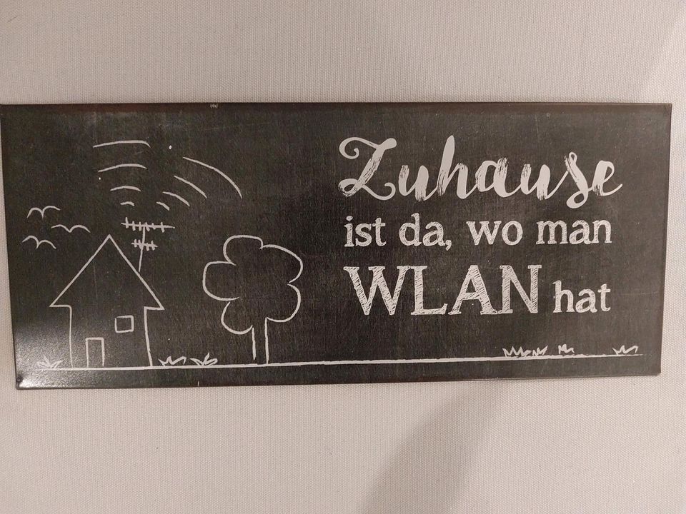 Deko Schild WLAN in Inden