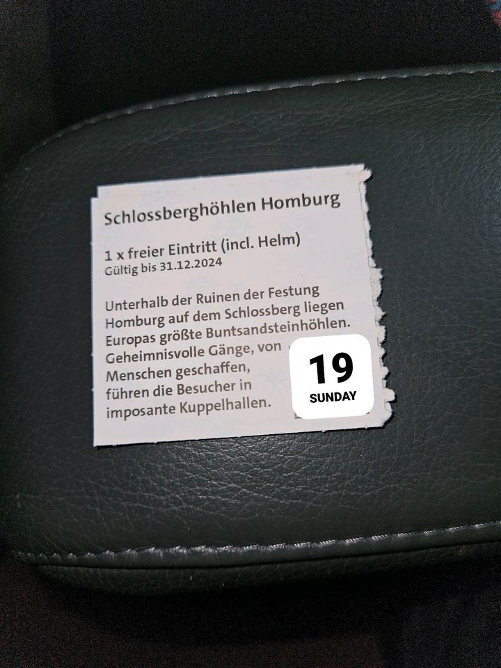 Schlossberghöhlen Homburg 1x Freier Eintritt in Großrosseln
