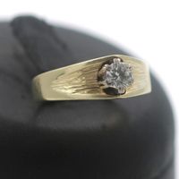 Solitär Brillant Gold Ring 585 14 Kt Gelbgold 0,34 Ct juweliero.d Innenstadt - Köln Altstadt Vorschau