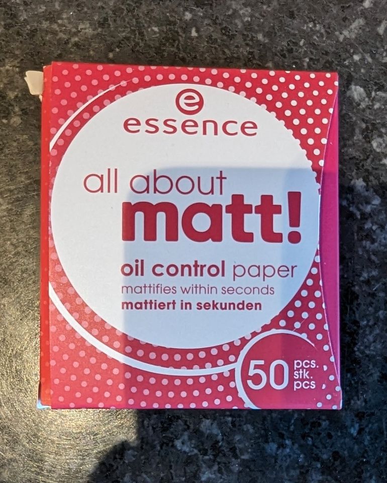 essence oil control paper Mattierung 50 Stück Spezialpapier neu in Heidenheim Mittelfr