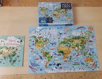 Puzzle & Buch - Die Welt - 300 Teile. Usborne Verlag *TOP* Mecklenburg-Vorpommern - Weitenhagen b Greifswald Vorschau