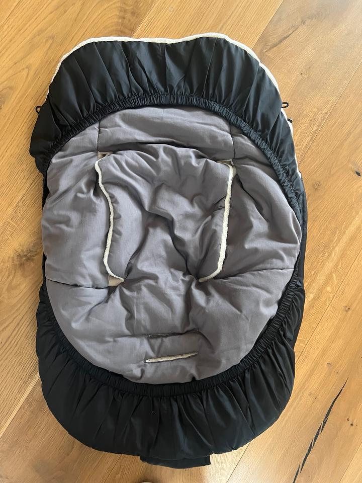Fußsack mit Innenfutter || Babycab || schwarz || universal in Ratingen