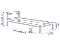 IKEA NEIDEN  Bettgestell & LURÖY Federholzrahmen 200x90 cm Eimsbüttel - Hamburg Eidelstedt Vorschau