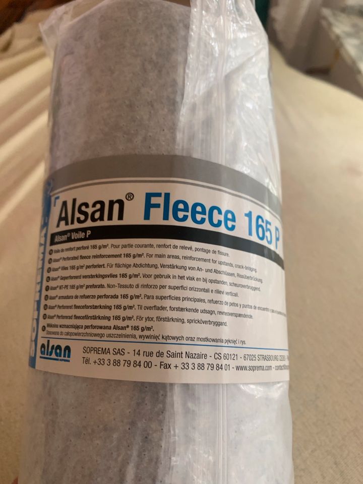 Alsan Vlies Fleece 165P Flüssigkunststoff in Oberhausen-Rheinhausen