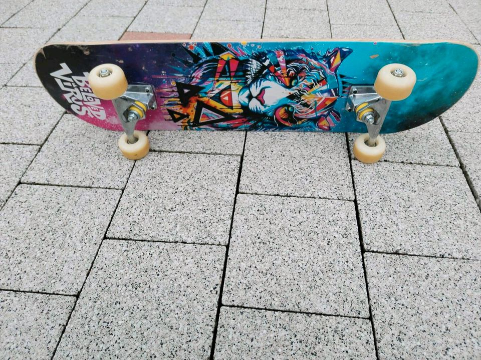 Skateboard 31 x 8 Zoll Double Kick in Ölbronn-Dürrn