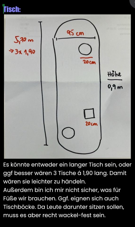 Tischplatte bauen lassen - suche Tischler/ Handwerker in Berlin