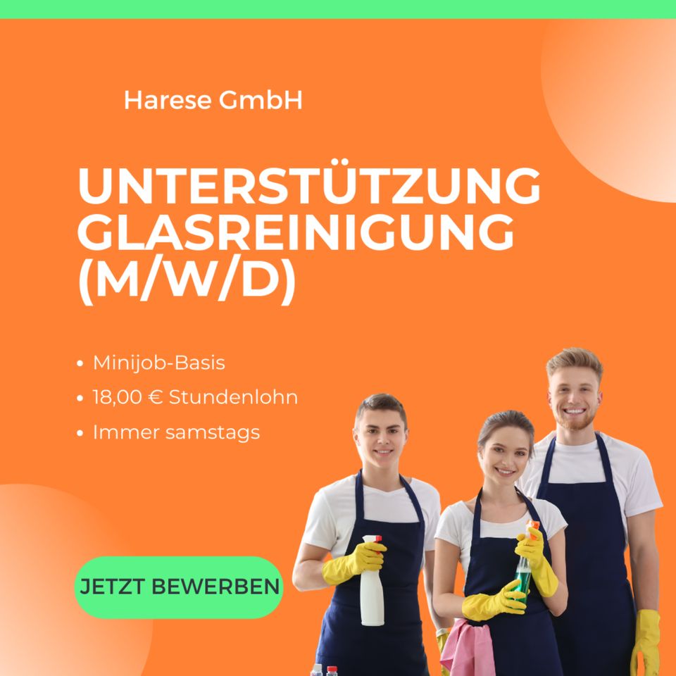 Glasreinigung (m/w/d) Jobs in Nürnberg (Mittelfr)