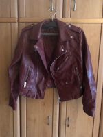 Leder Imitat Jacke - ZARA BASIC - Gr. EUR S - Bordeaux Düsseldorf - Eller Vorschau