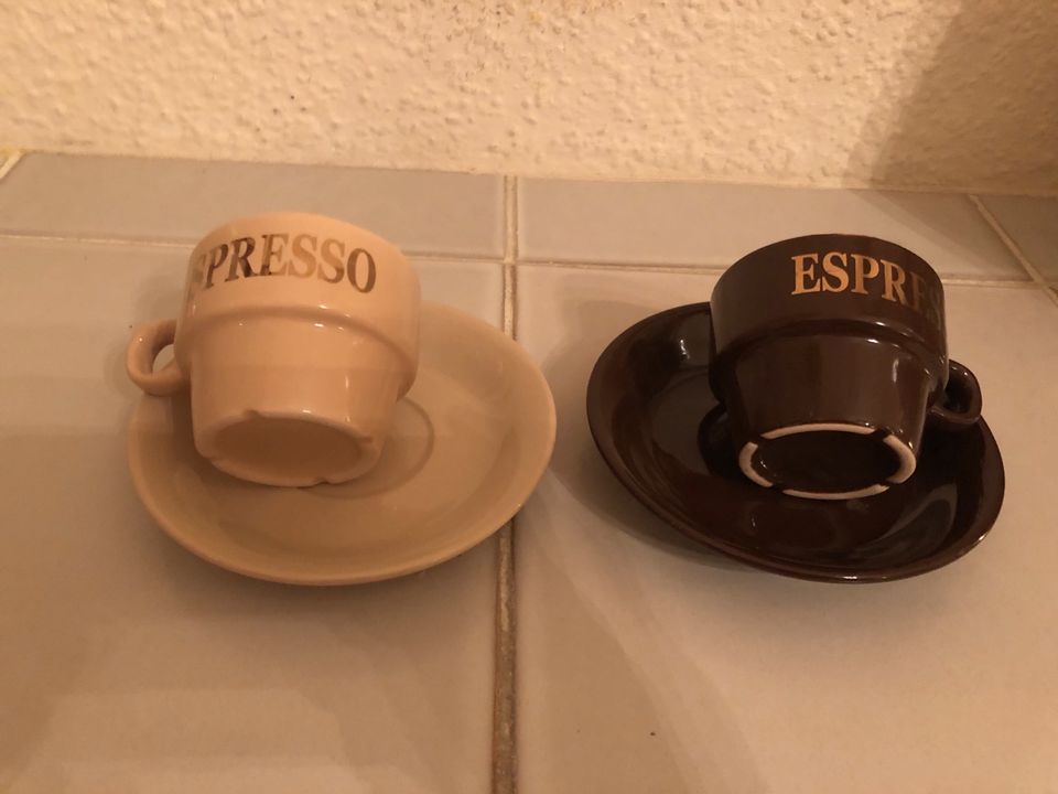 Neu 4tlg. Espresso Tassen Set Porzellan Keramik Geschirr Gedeck in Schöneiche bei Berlin