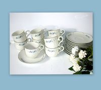 9x Val Bleu Kaffeetasse + Untertasse / Untere Villeroy & Boch V+B Baden-Württemberg - Bad Mergentheim Vorschau