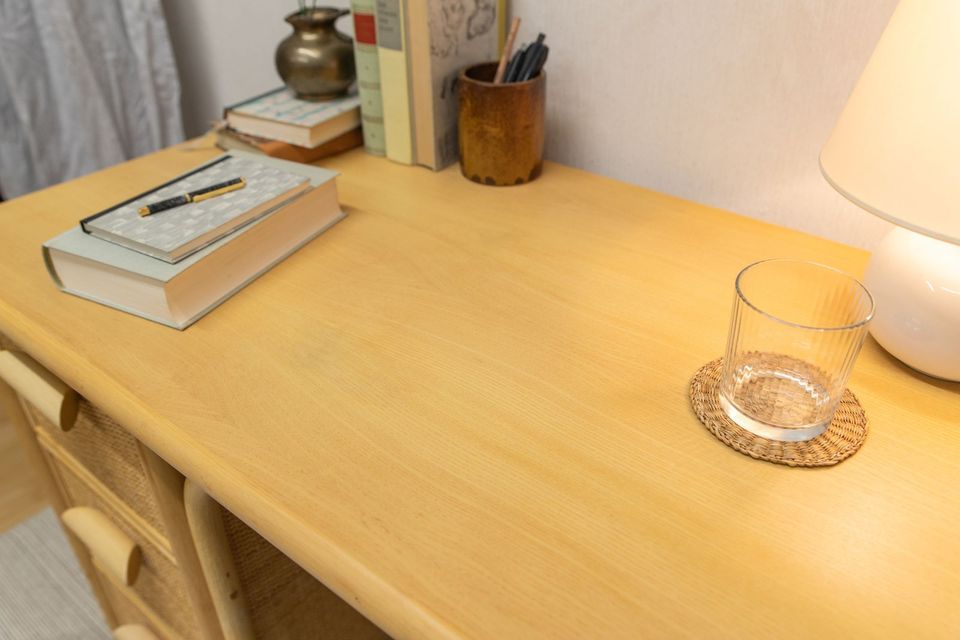 Vintage Boho Bambus Schreibtisch – Schminktisch – Konsole – freis in Erlangen