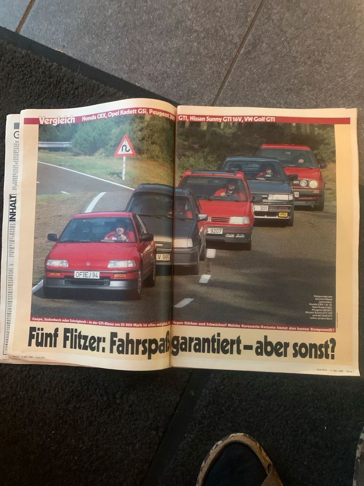 Auto Bild 9.5.88 alle Autos 1988 CRX GSI GTI in Hildesheim