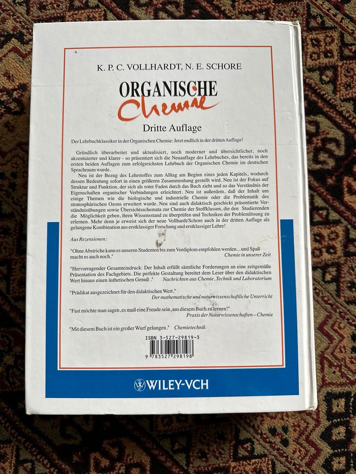 Organische Chemie Vollhardt 3. Auflage in Hannover
