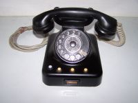 Telefon Wählscheibe DDR RFT Bakelit 60er Büro Deko Vintage alt Brandenburg - Großräschen Vorschau