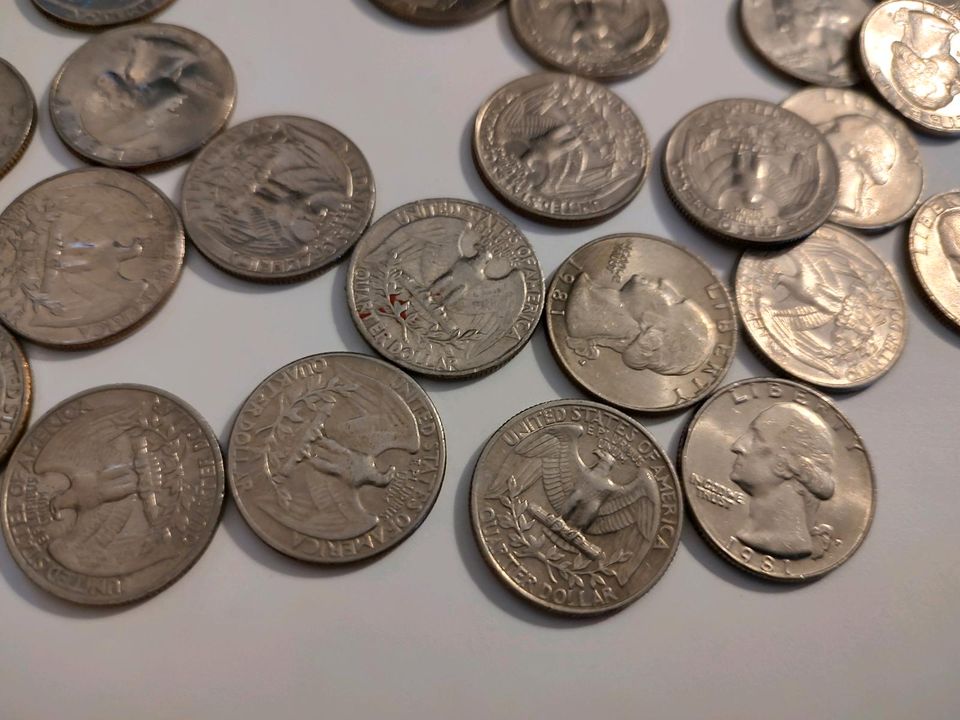 3 kilo Münzen ¼ Dollar viertel/ 500 *0,25 US Dollar in Stuttgart