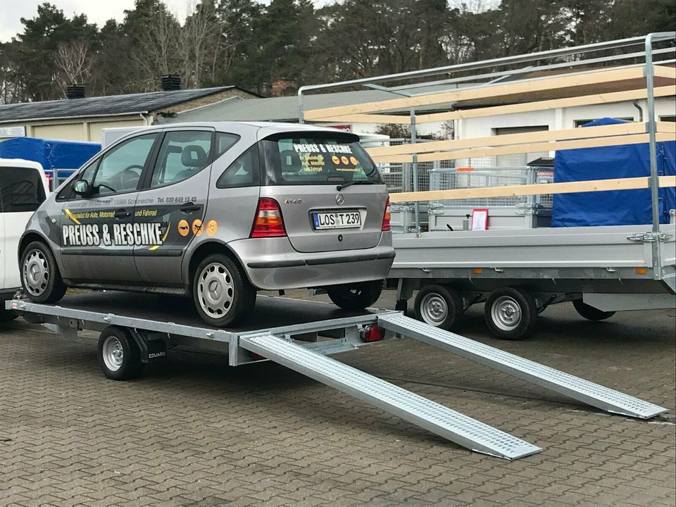 ⭐️ Eduard Auto Transporter 1500 kg 330x180  Rampen Winde 56 in Schöneiche bei Berlin