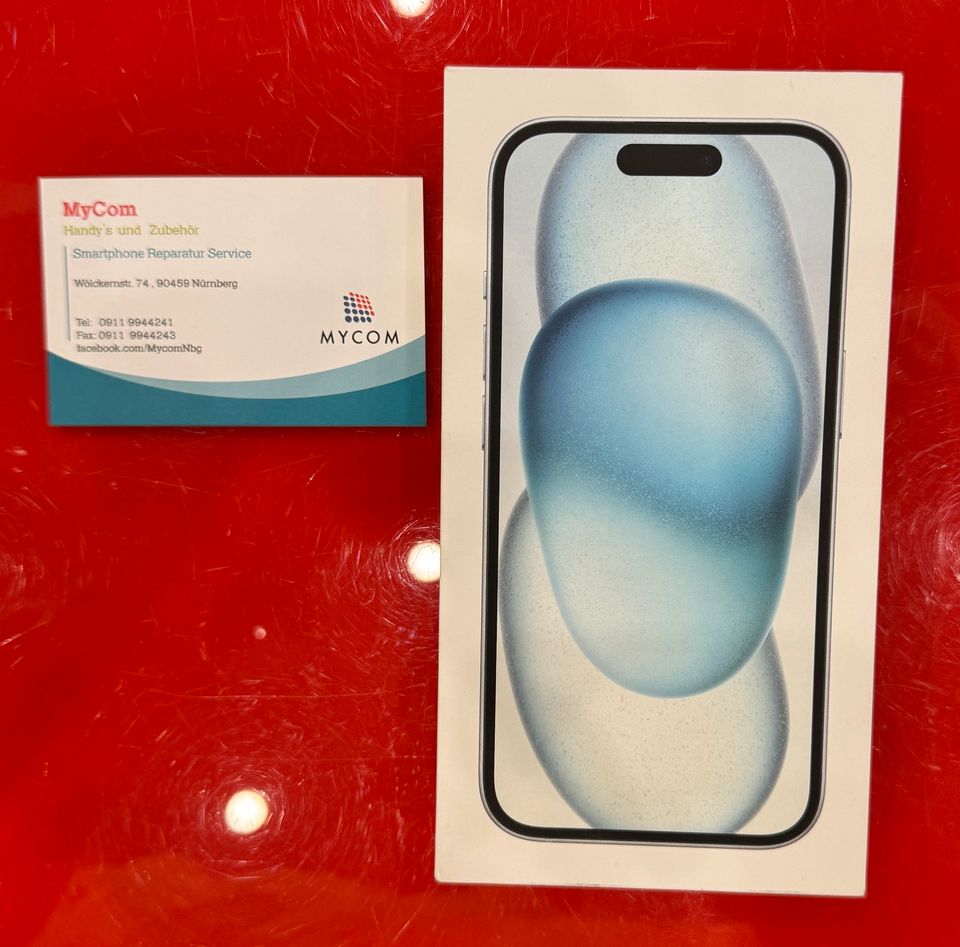 iPhone 15 128GB NEU VERSIEGELT GARANTIE Blau in Nürnberg (Mittelfr)