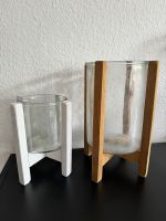 Kerzen Glas Holz Weiß Kerzenhalter Kerzenglas Nordrhein-Westfalen - Hattingen Vorschau