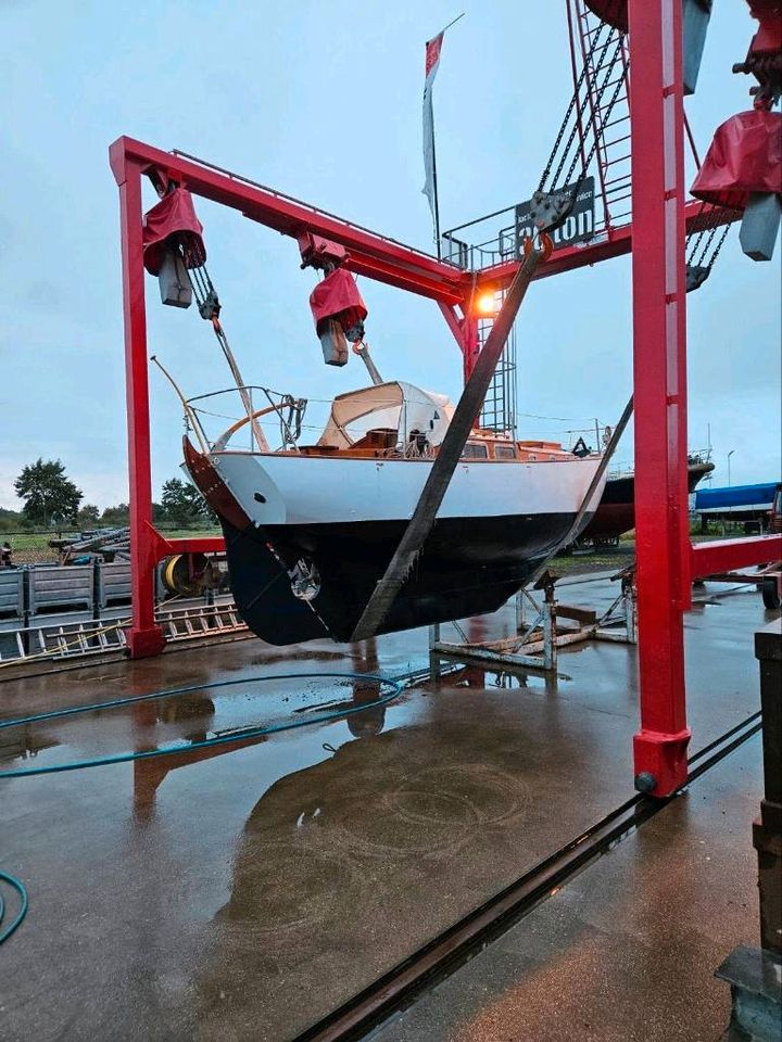 Klassische Stahl Segelyacht, Baron von Hoevel S-Spant in Nödike