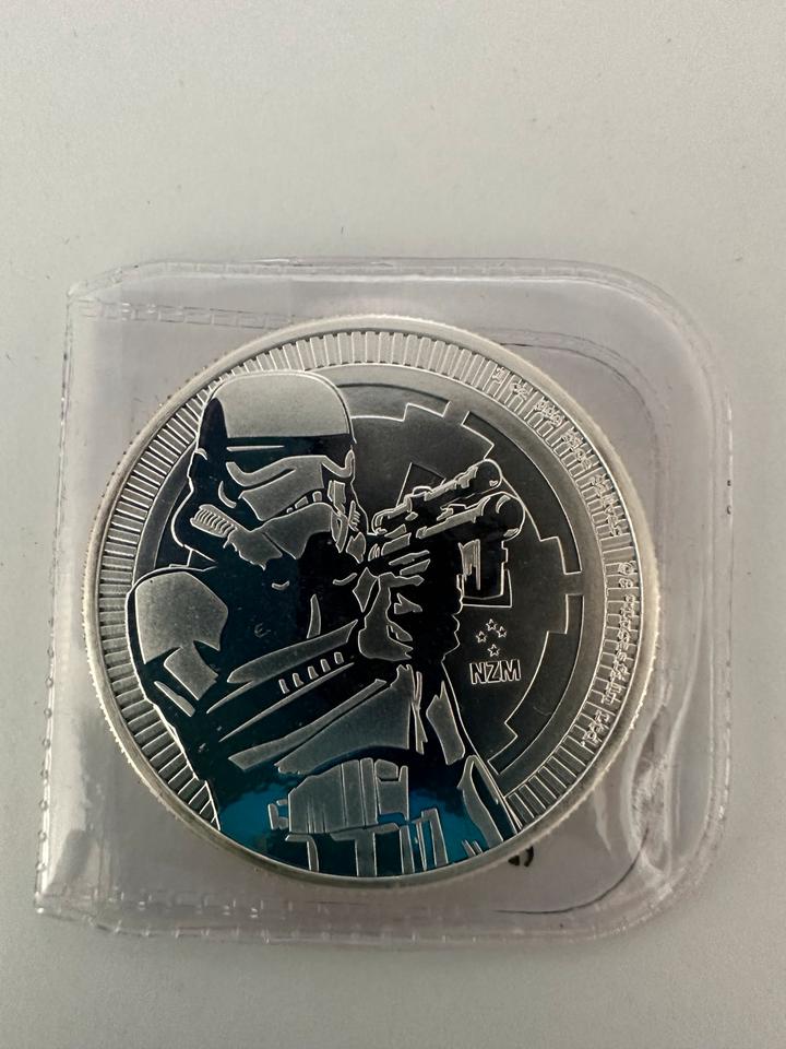 Star Wars darth vader 2017, stormtrooper 2018 silbermünzen in Neudenau 