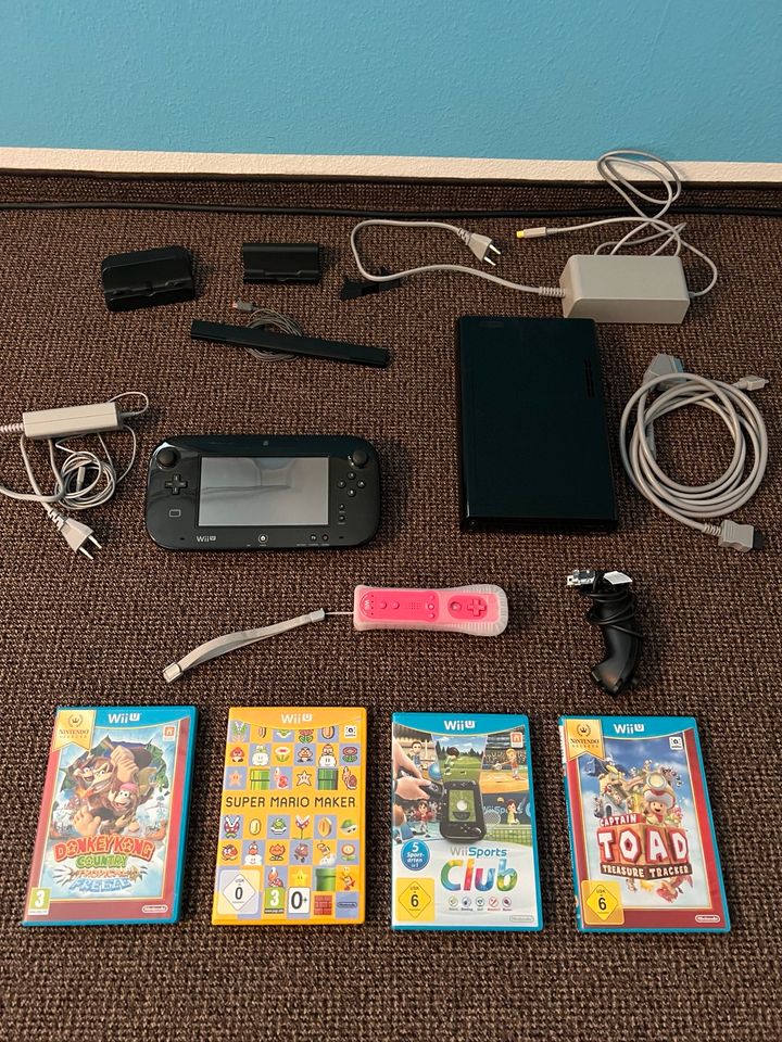 Wii U mit Game Pad, Controller und Spiele in Hanstedt