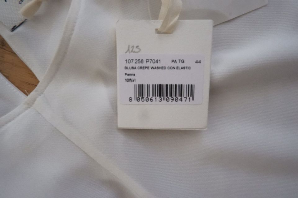ALYSI weiße Bluse Blusenshirt weiß D 38/40 NEU in Centrum